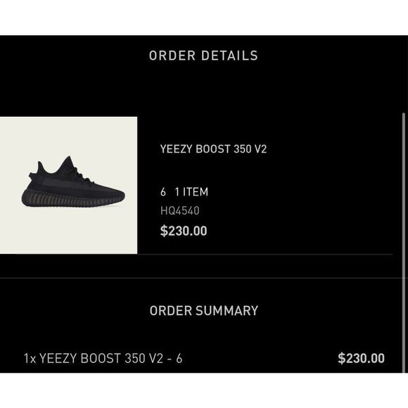 NWT Yeezy Boost 350 V2 - Onyx - Picture 3 of 3